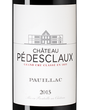 Вино Chateau Pedesclaux, (137712), красное сухое, 2015 г., 0.75 л, Шато Педескло цена 8990 рублей