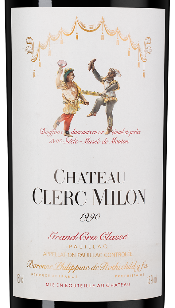 Вино Chateau Clerc Milon (Pauillac), 1990, 1.5л, (142485), Франция, Бордо, красное, сухое, 1.5 л, Шато Клер Милон, цена 124990 рублей