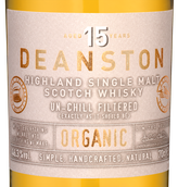 Односолодовый виски Deanston Aged 15 Years Organic Un-Chill Filtered  в подарочной упаковке