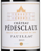 Вино 2013 года урожая Chateau Pedesclaux