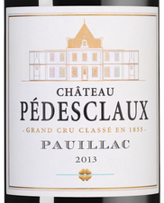 Вино Chateau Pedesclaux, (93728), красное сухое, 2013 г., 0.75 л, Шато Педескло цена 7290 рублей