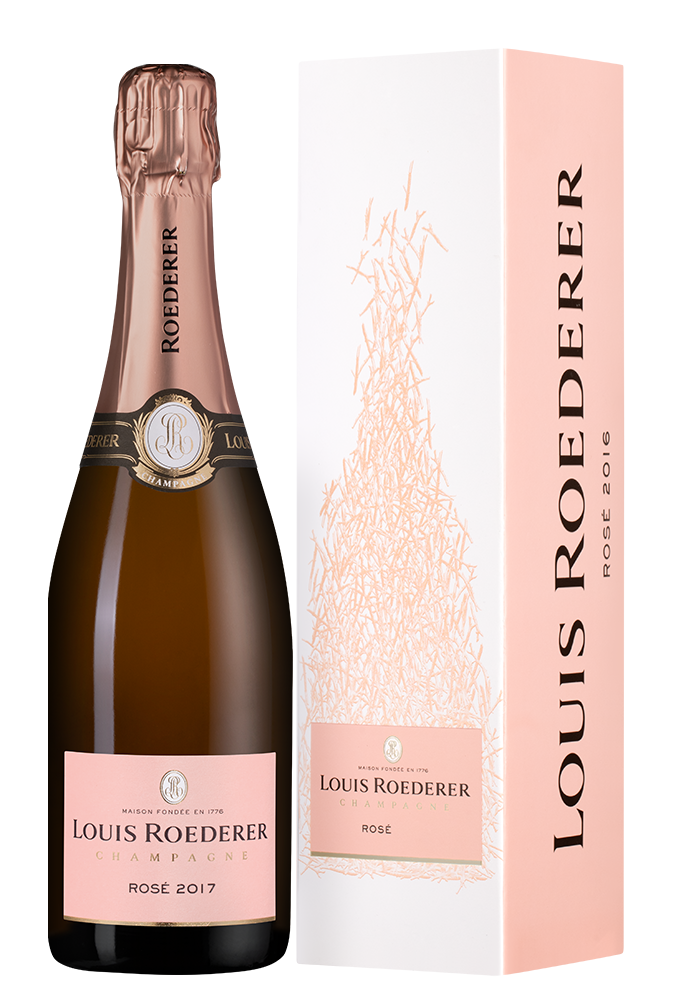 Шампанское Rose Brut в подарочной упаковке, Louis Roederer, 2017, (154088), Франция, Шампань, розовое, брют, 0.75 л, Розе Брют, цена 27490 рублей