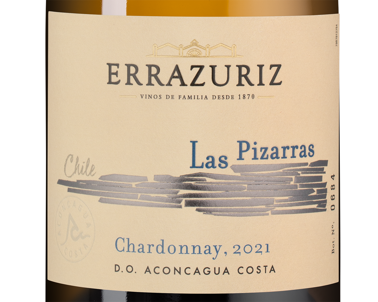 Вино Las Pizarras Chardonnay, Errazuriz, 2021, (142898), Чили, Аконкагуа, белое, сухое, 0.75 л, Лас Писаррас Шардоне, цена 19990 рублей