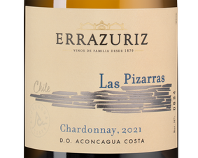 Вино Las Pizarras Chardonnay, (142898), белое сухое, 2021 г., 0.75 л, Лас Писаррас Шардоне цена 16990 рублей