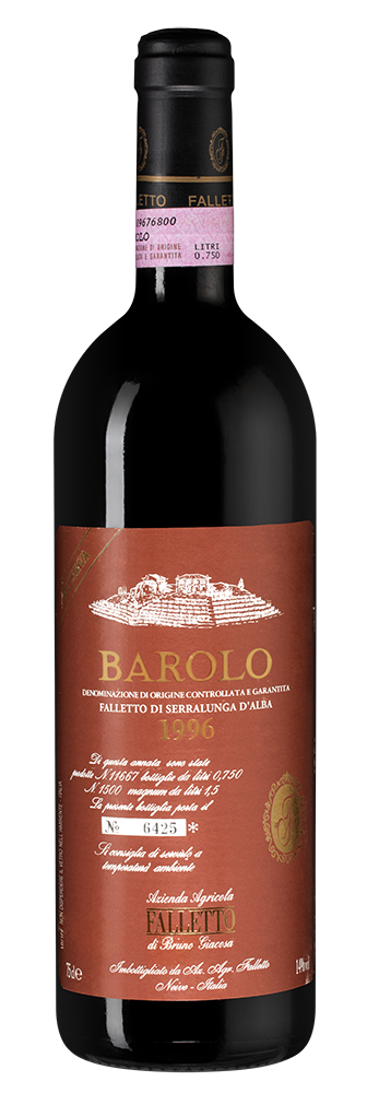 Вино Barolo Le Rocche del Falletto Riserva, Bruno Giacosa, 1996, (110801), Италия, Пьемонт, красное, сухое, 0.75 л, Бароло Ле Рокке дель Фаллетто Ризерва, цена 299990 рублей