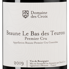 Вино Beaune ler Cru Le Bas des Teurons, (134037), красное сухое, 2019 г., 0.75 л, Бон Премье Крю Ле Ба де Терон цена 15490 рублей