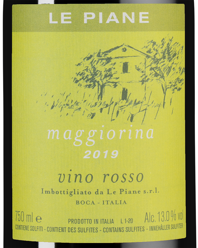 Вино Maggiorina, Le Piane, 2019, (126186), Италия, Пьемонт, красное, сухое, 0.75 л, Маджорина, цена 6190 рублей