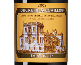 Вино Chateau Ducru-Beaucaillou, (140774), красное сухое, 2008 г., 0.75 л, Шато Дюкрю-Бокайю цена 54990 рублей