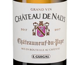 Вино Chateauneuf-du-Pape Chateau de Nalys Blanc, (118123), белое сухое, 2017 г., 0.75 л, Шатонёф-дю-Пап Шато де Налис Блан цена 22490 рублей