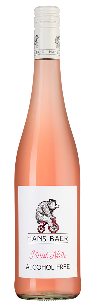 Вино безалкогольное Hans Baer Pinot Noir, Low Alcohol, 0,5%, Weinkellerei Hechtsheim, (152352), Германия, Рейнгессен, 0.75 л, Ханс Баер Пино Нуар Розе Безалкогольное, цена 1440 рублей