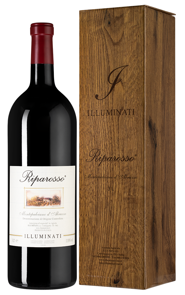 Вино Riparosso Montepulciano d'Abruzzo в подарочной упаковке, Dino Illuminati, 2022, 3л, (151429), Италия, Абруццо, красное, сухое, 3 л, Монтепульчано д'Абруццо Рипароссо, цена 14490 рублей