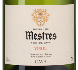 Игристое вино Cava Mestres Visol, (148269), белое сухое, 2017, 0.75 л, Местрес Бизол цена 9490 рублей