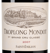 Вино 2007 года урожая Chateau Troplong Mondot