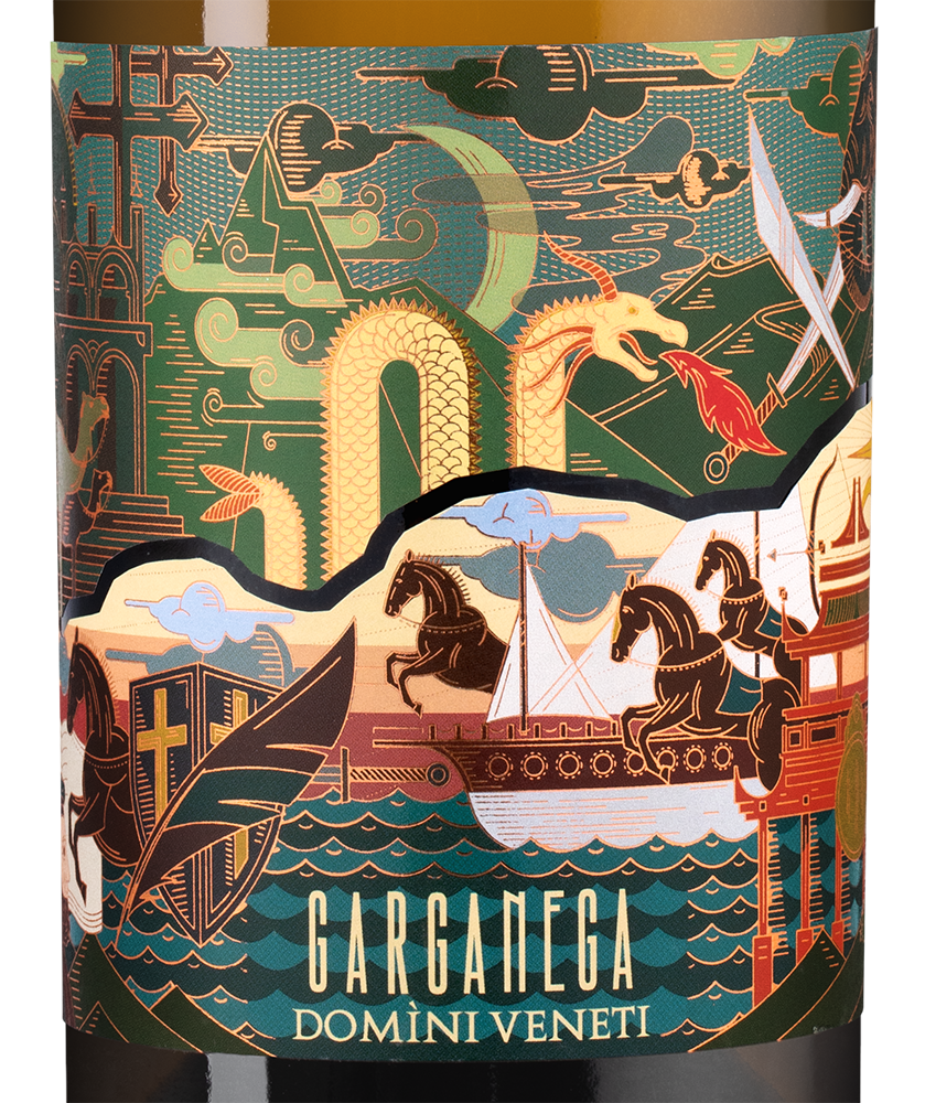 Вино Garganega, Domini Veneti, 2021, (140232), Италия, Венето, белое, полусухое, 0.75 л, Гарганега, цена 2990 рублей