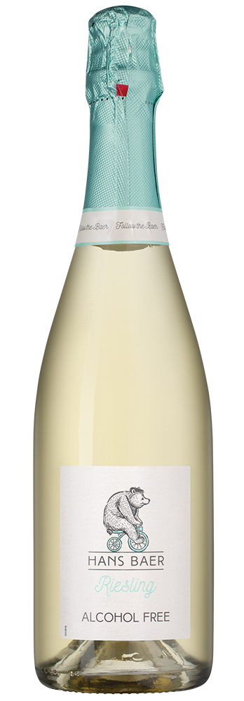 Игристое вино безалкогольное Hans Baer Riesling Sparkling No Alcohol, 0.5%, Weinkellerei Hechtsheim, (148650), Германия, Пфальц, 0.75 л, Ханс Баер Рислинг Спарклинг Безалкогольное, цена 1640 рублей
