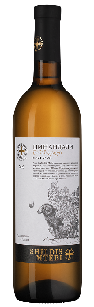 Вино Tsinandali Shildis Mtebi, 2023, (149952), Грузия, Кахетия, белое, сухое, 0.75 л, Цинандали Шилдис Мтеби, цена 1240 рублей