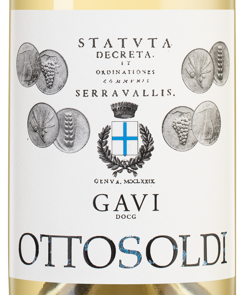 Вино Gavi, Ottosoldi, 2023, (152048), Италия, Пьемонт, белое, сухое, 0.75 л, Гави, цена 4990 рублей