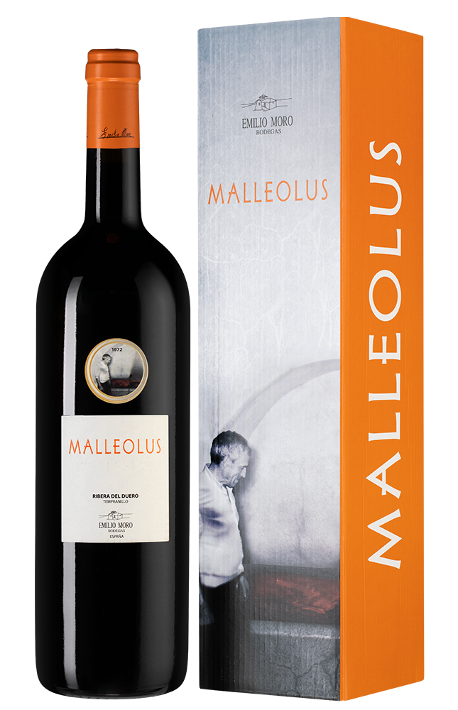 Вино Malleolus в подарочной упаковке, Emilio Moro, 2019, 1.5л, (134735), Испания, Кастилия и Леон, красное, сухое, 1.5 л, Рибера дель Дуэро Мальеолус, цена 27490 рублей