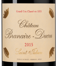 Вино Chateau Branaire-Ducru, (146088), красное сухое, 2015, 0.75 л, Шато Бранер-Дюкрю цена 17490 рублей