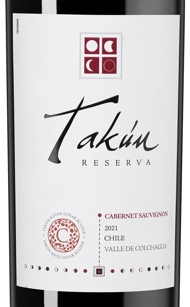 Вино Takun Cabernet Sauvignon Reserva, Caliterra, 2021, (138457), Чили, Центральная Долина, красное, сухое, 0.75 л, Такун Каберне Совиньон Ресерва, цена 1740 рублей