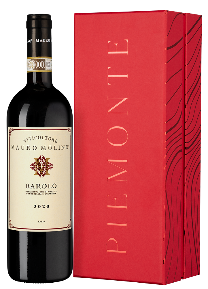 Вино Barolo в подарочной упаковке, Mauro Molino, 2020, (159437), Италия, Пьемонт, красное, сухое, 0.75 л, Бароло, цена 14990 рублей