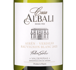 Вино Casa Albali Verdejo Sauvignon Blanc, (138312), белое полусухое, 2021 г., 0.75 л, Каса Албали Вердехо Совиньон Блан цена 1390 рублей