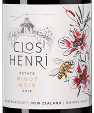 Вино Clos Henri Estate Pinot Noir, (142786), красное сухое, 2019 г., 0.75 л, Кло Анри Эстейт Пино Нуар цена 4790 рублей