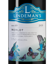 Вино Bin 40 Merlot, (123741), красное полусухое, 2019 г., 0.75 л, Бин 40 Мерло цена 1490 рублей