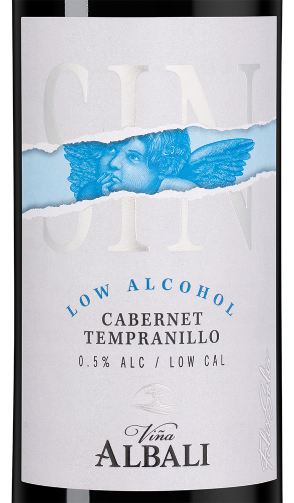 Вино безалкогольное Vina Albali Cabernet Tempranillo Low Alcohol, 0,5%, Felix Solis, (148805), Испания, Кастилия Ла Манча, 0.75 л, Винья Албали Каберне Темпранильо Безалкогольное, цена 1340 рублей