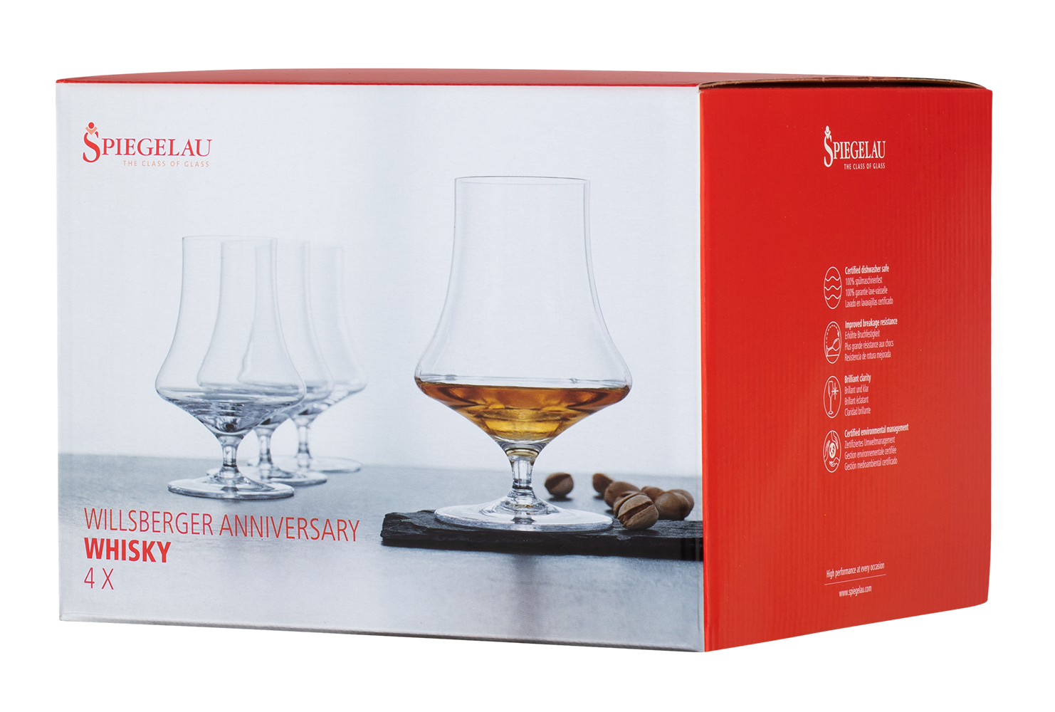 Набор из 4-х бокалов Spiegelau Willsberger Anniversary для виски, 0.34л, (129342), Германия, хрустальное стекло, 0.34 л, Шпигелау Виллсбергер Виски Тумблер (набор по 4), цена 9160 рублей