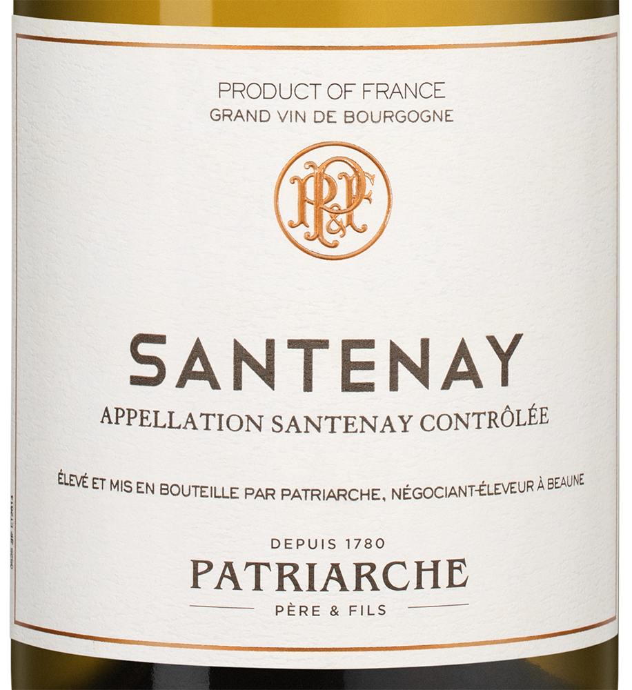 Вино Santenay Blanc, Patriarche, 2019, (152962), Франция, Бургундия, белое, сухое, 0.75 л, Сантне Блан, цена 9490 рублей