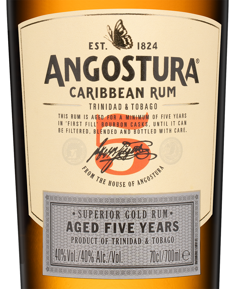 Ром Angostura Aged 5 Years, (103612), Тринидад и Тобаго, 0.7 л, Ангостура Эйджд 5 Лет, цена 4490 рублей