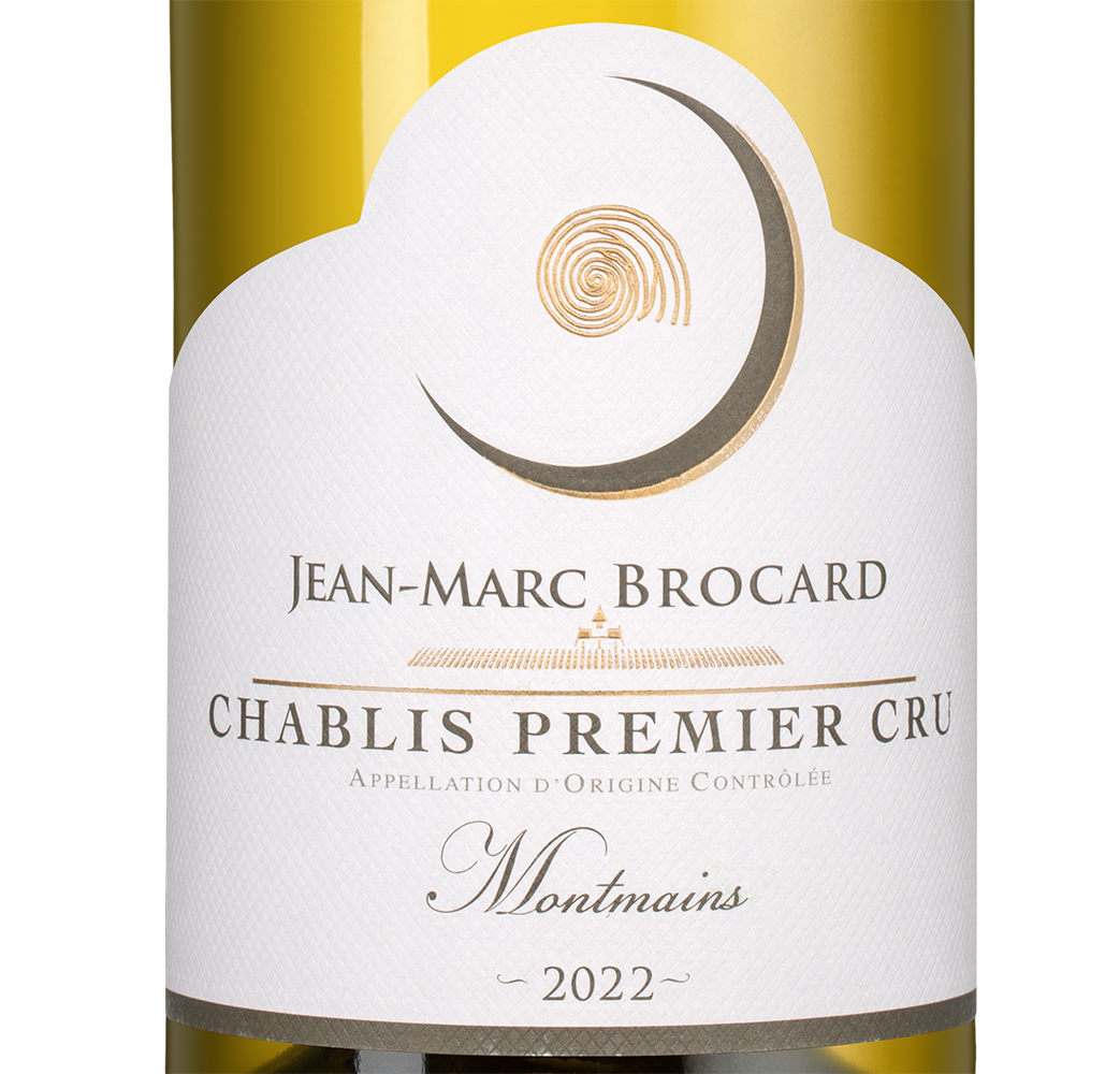 Вино Chablis Premier Cru Montmains, Jean-Marc Brocard (Domaine Sainte-Claire), 2022, (144591), Франция, Бургундия, белое, сухое, 0.75 л, Шабли Премье Крю Монмэн, цена 9990 рублей