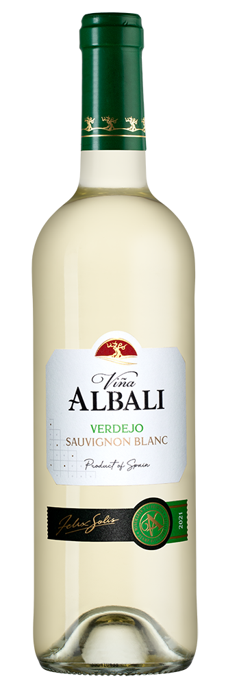 Вино Vina Albali Verdejo, Felix Solis, 2023, (147317), Испания, Кастилия Ла Манча, белое, полусухое, 0.75 л, Винья Албали Вердехо, цена 1290 рублей