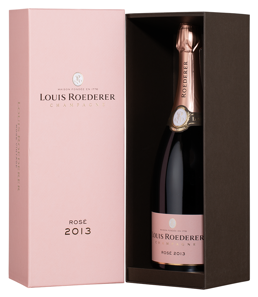 Шампанское Rose Brut в подарочной упаковке, Louis Roederer, 2013, 1.5л, (154672), Франция, Шампань, розовое, брют, 1.5 л, Розе Брют, цена 59990 рублей