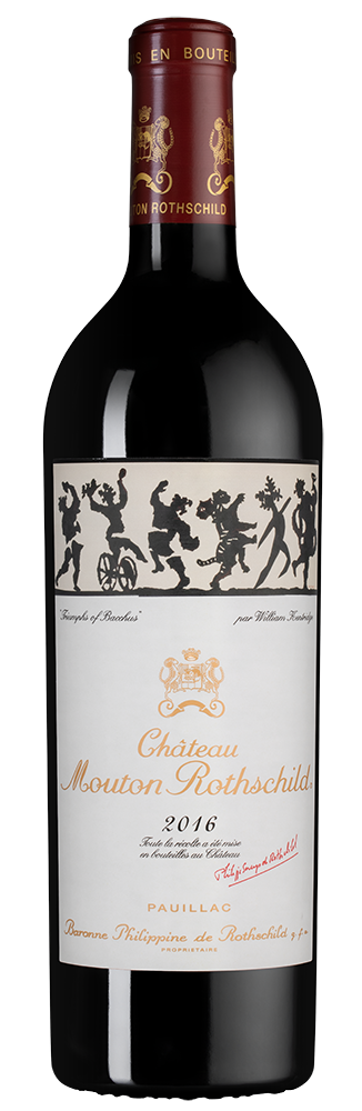 Вино Chateau Mouton Rothschild (Pauillac), 2016, (156966), Франция, Бордо, красное, сухое, 0.75 л, Шато Мутон Ротшильд, цена 249990 рублей