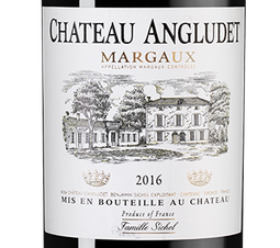 Вино Chateau d'Angludet, (108715), красное сухое, 2016 г., 0.75 л, Шато д'Англюде цена 16190 рублей