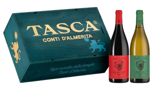 Вино Tasca d'Almerita (Таска д'Альмерита) в подарочном наборе Conte Tasca d'Almerita: Tascante Ghiaia Nera & Tenuta Tascante Buonora