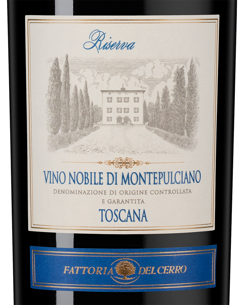 Вино Vino Nobile di Montepulciano Riserva, Fattoria del Cerro, 2019, (152800), Италия, Тоскана, красное, сухое, 0.75 л, Вино Нобиле ди Монтепульчано Ризерва, цена 6490 рублей