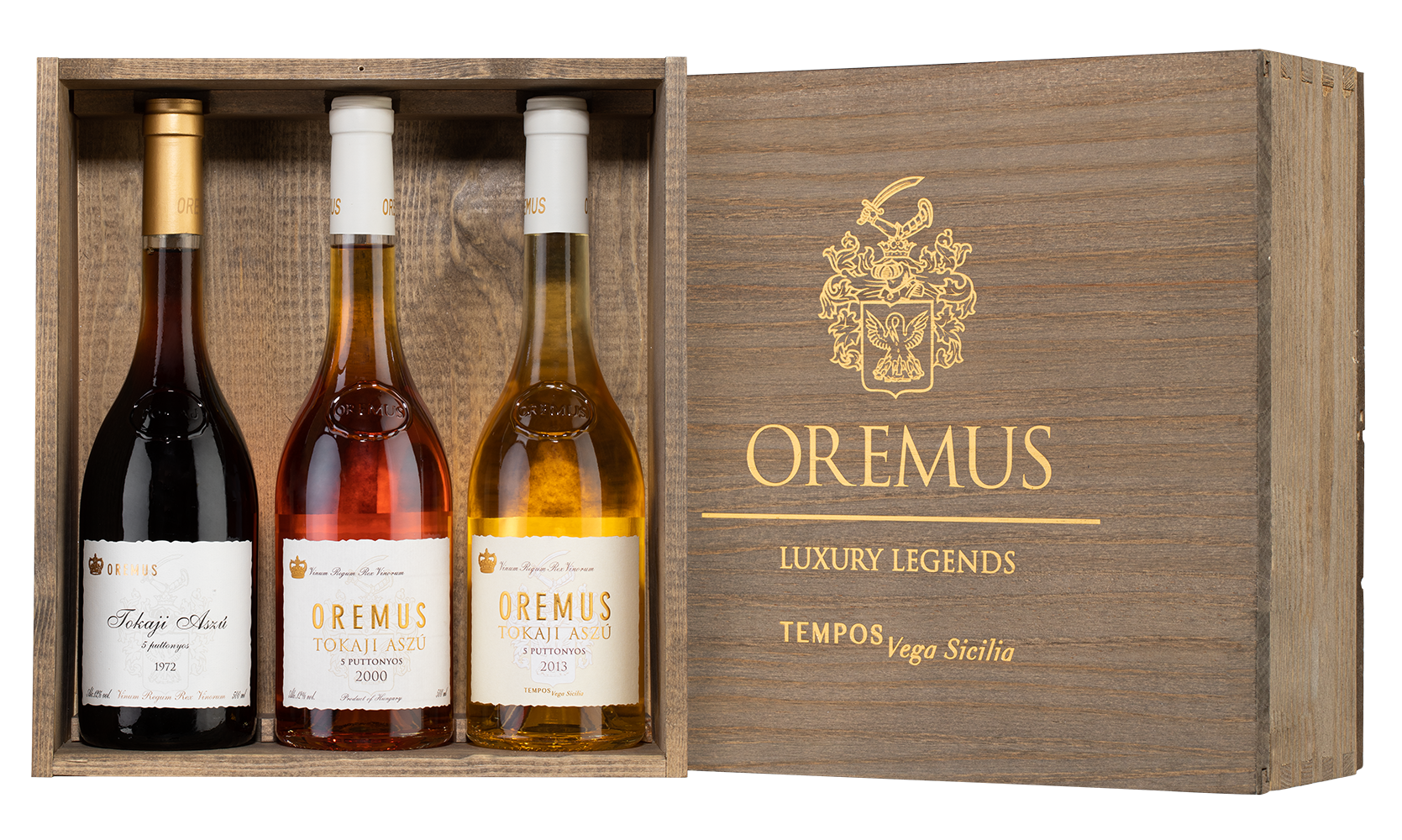 Вино в подарочном наборе Oremus: Luxury Legend, 0.5л, (137213), Венгрия, Токай, 0.5 л, Набор Оремуш: Лакшери Легенд, цена 99990 рублей