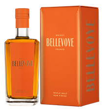 Виски Bellevoye Finition Rum  в подарочной упаковке, (141997), gift box в подарочной упаковке, Солодовый, Франция, 0.7 л, Bellevoye Finition Rhum цена 11690 рублей