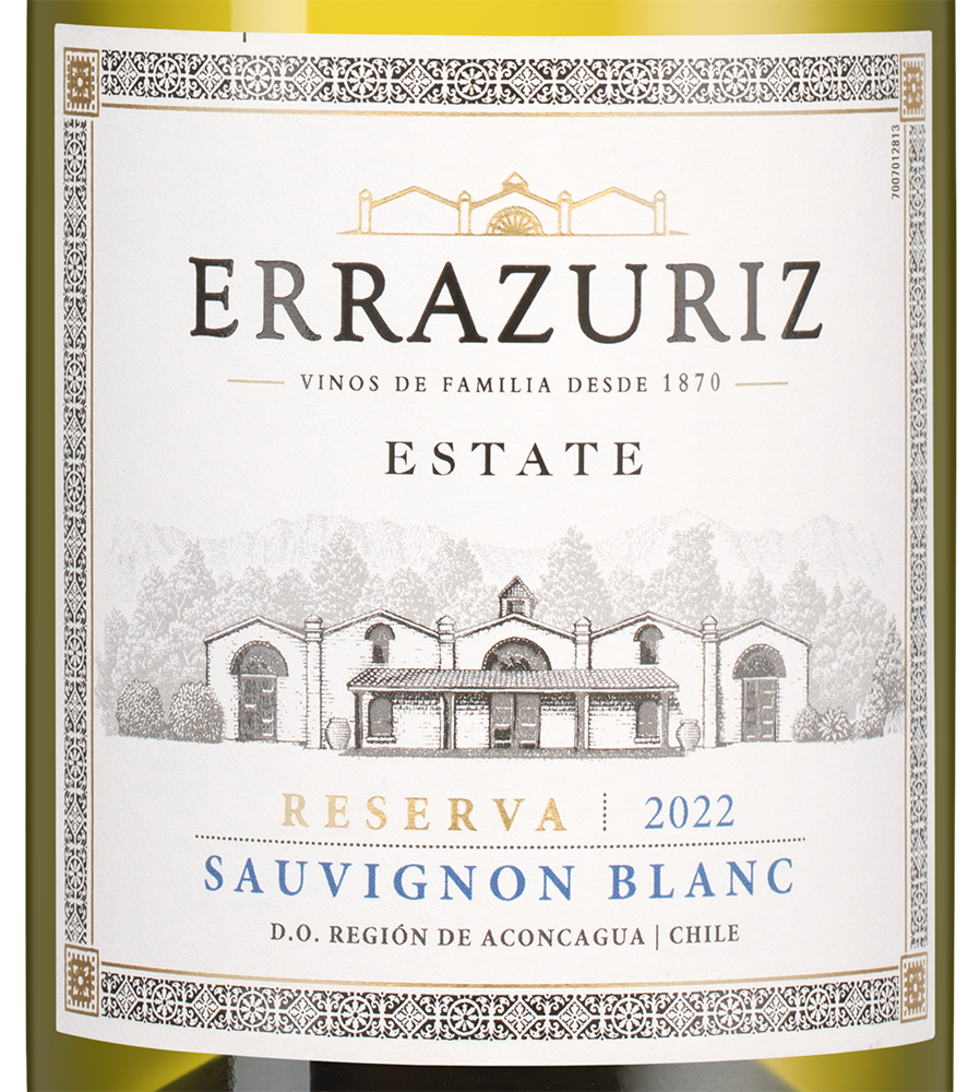 Вино Sauvignon Blanc Estate Series, Errazuriz, 2022, (142999), Чили, Аконкагуа, белое, сухое, 0.75 л, Совиньон Блан Эстейт Сериез, цена 1743 рублей