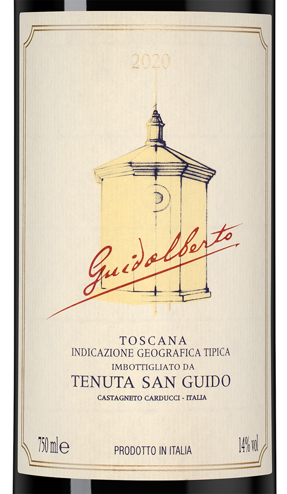 Вино Guidalberto, Tenuta San Guido, 2020, (140538), Италия, Тоскана, красное, сухое, 0.75 л, Гуидальберто, цена 14990 рублей