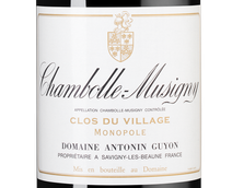Вино красное сухое Chambolle-Musigny Clos du Village