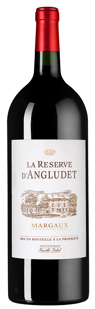 Вино La Reserve d'Angludet, Chateau Angludet, 2019, 1.5л, (154220), Франция, Бордо, красное, сухое, 1.5 л, Ля Резерв д'Англюде, цена 18490 рублей