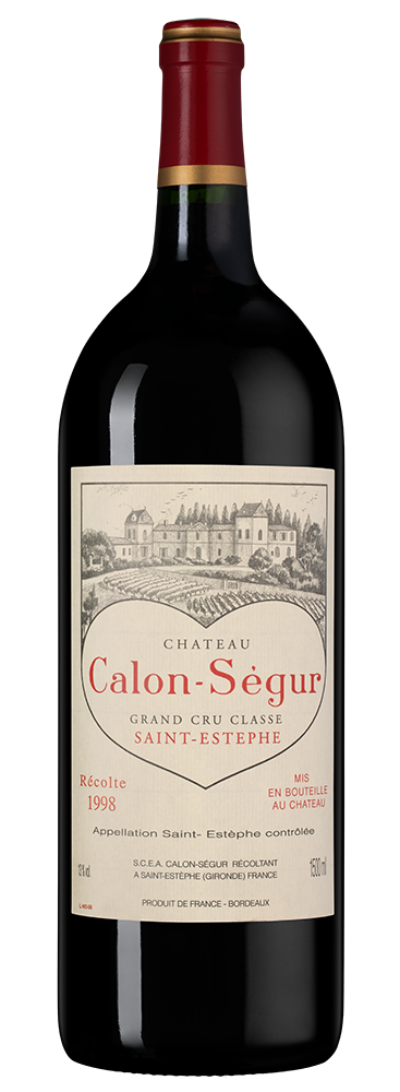 Вино Chateau Calon Segur (Saint-Estephe), 1998, 1.5л, (142478), Франция, Бордо, красное, сухое, 1.5 л, Шато Калон Сегюр, цена 127490 рублей