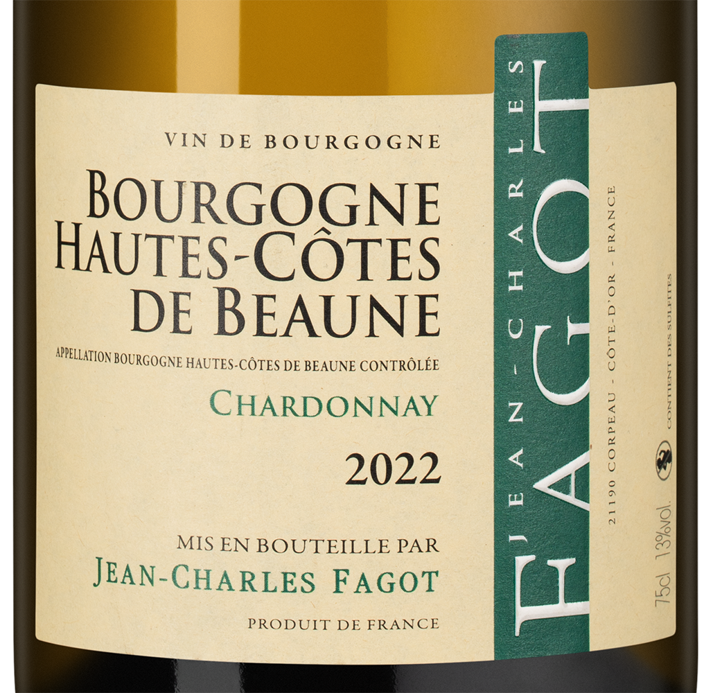 Вино Bourgogne Hautes-Cotes de Beaune, Jean-Charles Fagot, 2022, (118404), Франция, Бургундия, белое, сухое, 0.75 л, Бургонь От-Кот де Бон, цена 9490 рублей