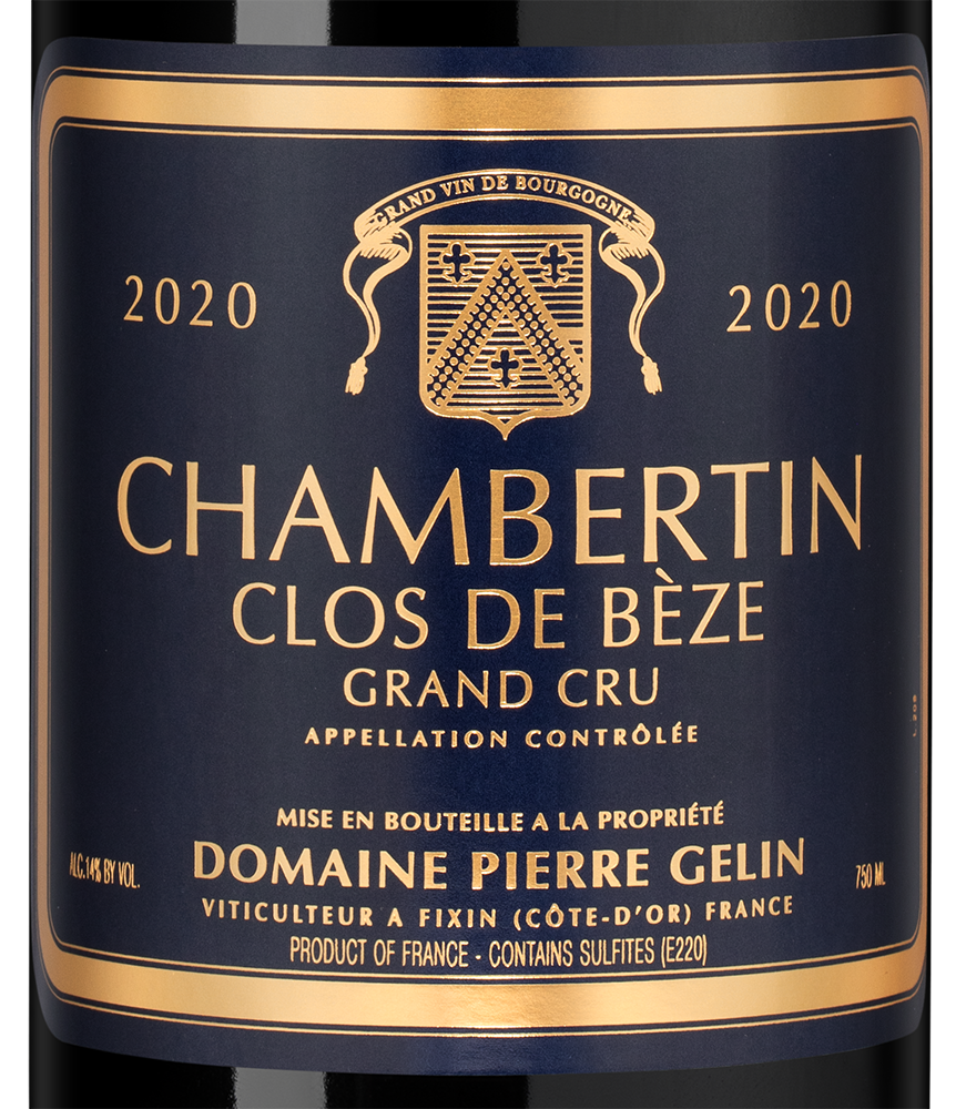 Вино Chambertin Clos de Beze Grand Cru, Domaine Pierre Gelin, 2020, (151323), Франция, Бургундия, красное, сухое, 0.75 л, Шамбертен Кло де Без Гран Крю, цена 119990 рублей