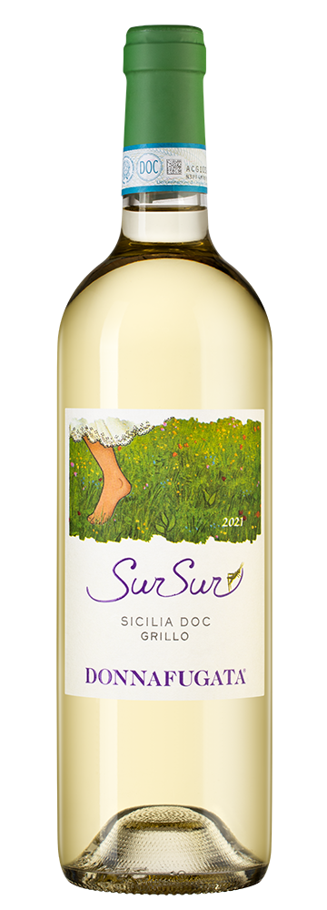 Вино SurSur Grillo, Donnafugata, 2021, (135173), Италия, Сицилия, белое, сухое, 0.75 л, СурСур Грилло, цена 5490 рублей