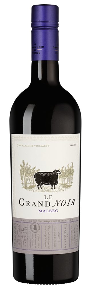 Вино Le Grand Noir Malbec, 2024, (154912), Франция, Лангедок-Руссильон, красное, сухое, 0.75 л, Ле Гран Нуар Мальбек, цена 1990 рублей